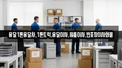 용달1톤용달차,1톤트럭,용달이사,원룸이사,반포장이사화물