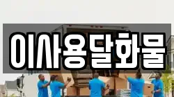 이사용달화물