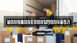 봄이사원룸이사포장이사일반이사유품정리