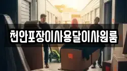 천안포장이사용달이사원룸