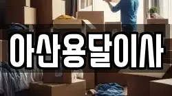 아산용달이사