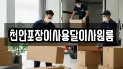 천안포장이사용달이사원룸