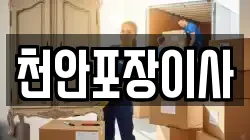천안포장이사