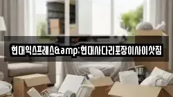 현대익스프레스&현대사다리포장이사이삿짐