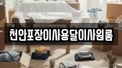 천안포장이사용달이사원룸