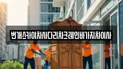 번개스카이차사다리차크레인바가지차이사
